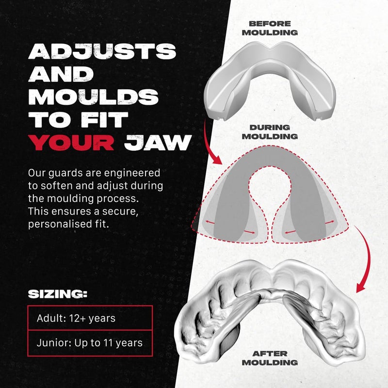 SAFEJAWZ Sports Mouthguard Slim Fit, Adult and Junior Mouth Guard with Case for Boxing, Basketball, Lacrosse, Football, MMA, Martial Arts, Hockey and All Contact Sports (Junior <11 Years, Blue) - Image 4